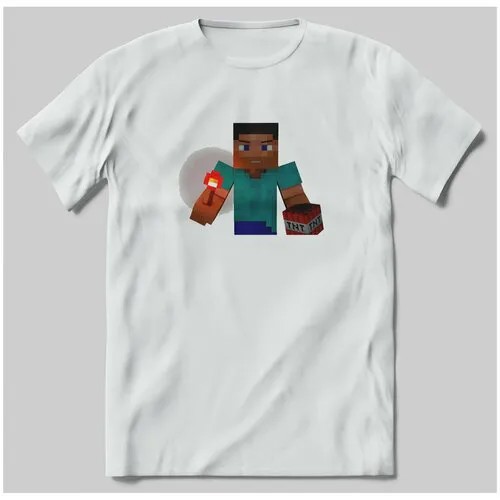 Футболка с принтом Minecraft 128