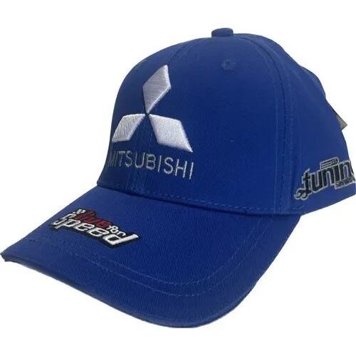 Бейсболка Mitsubishi Бейсболка МИТСУБИСИ кепка MITSUBISHI, размер 55-58, голубой