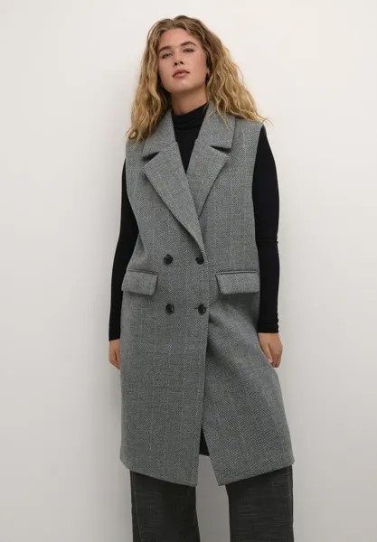 Жилет Kaffe КАГРИ, цвет dark grey melange