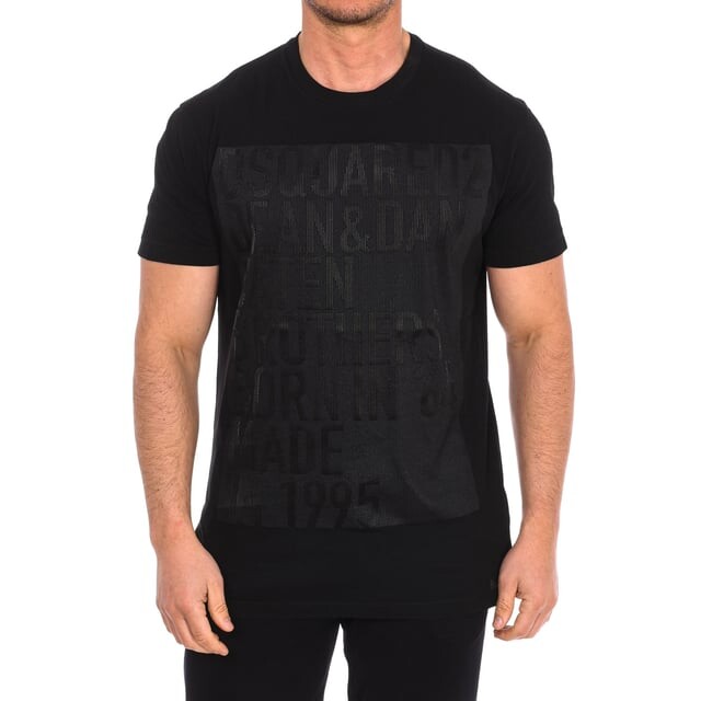 Мужская футболка с коротким рукавом s74gd0726 s21600 Dsquared2, черный