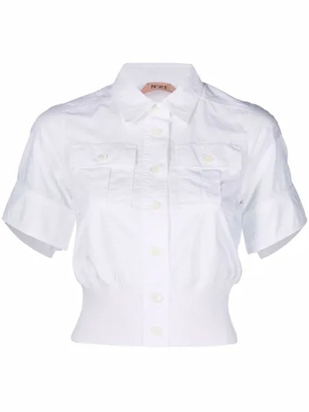 Nº21 cropped short-sleeved shirt