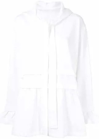 MM6 Maison Margiela расклешенное худи с кулиской