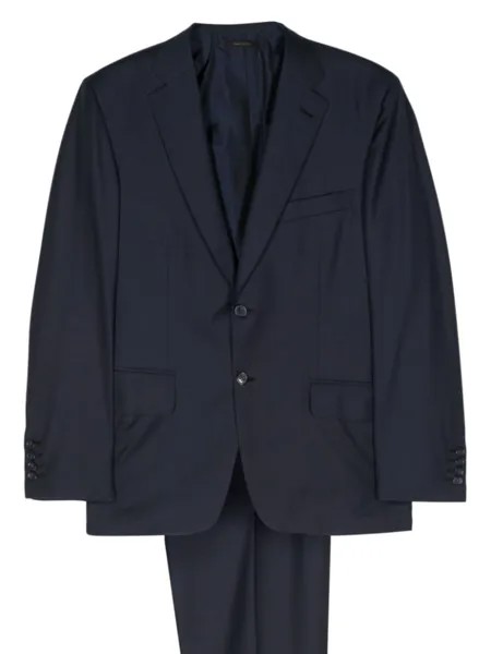 Brioni костюм-двойка с однобортным пиджаком, синий