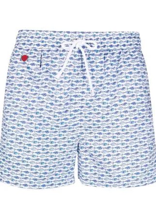 Kiton плавки-шорты с принтом