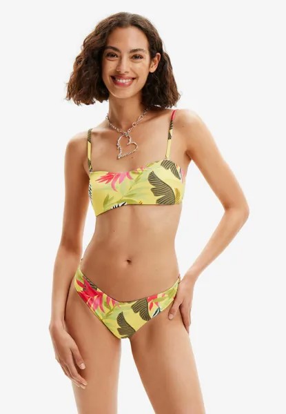 Верх бикини TROPICAL BANDEAU Desigual, желтый