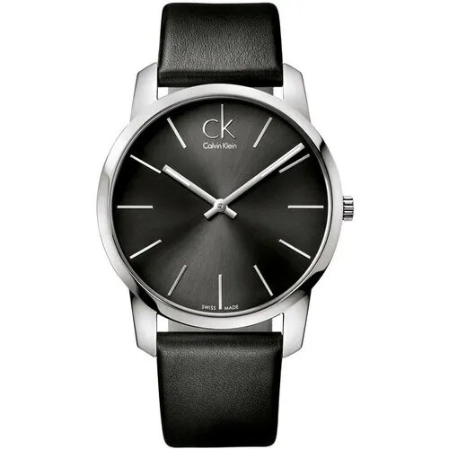 Наручные часы CALVIN KLEIN City Мужские часы и браслет Calvin Klein K2G21107, черный