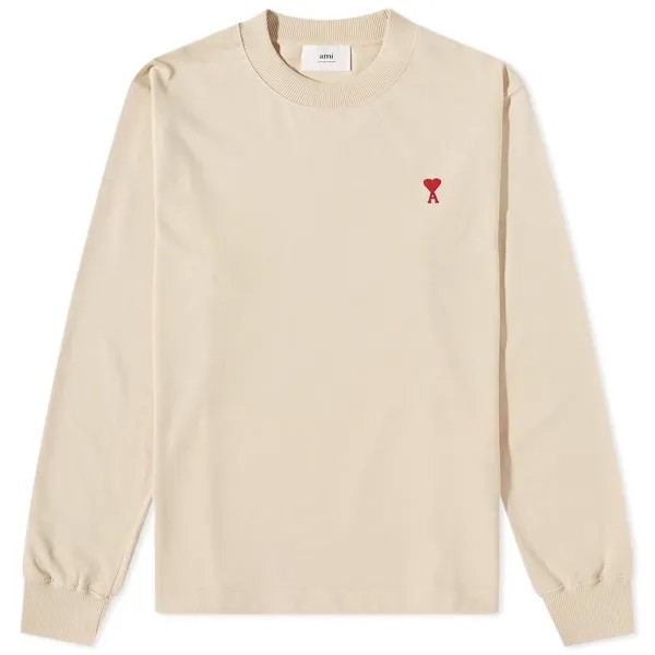 Футболка AMI Long Sleeve Tonal Small A Heart Tee