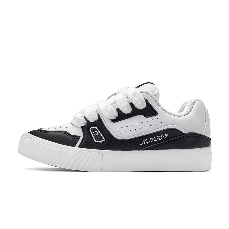 Кроссовки MINISO Skateboarding Shoes Unisex Low-top, черный/белый