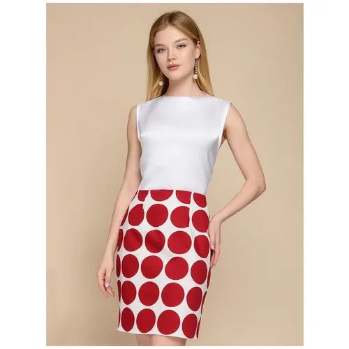 Юбка 1001dress, размер 42, красный, белый