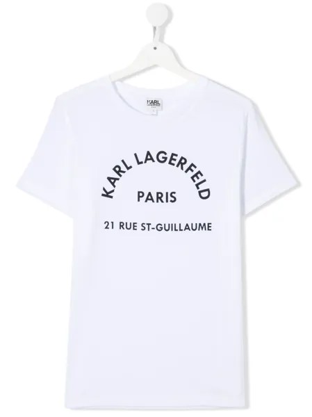 Karl Lagerfeld Kids футболка с логотипом