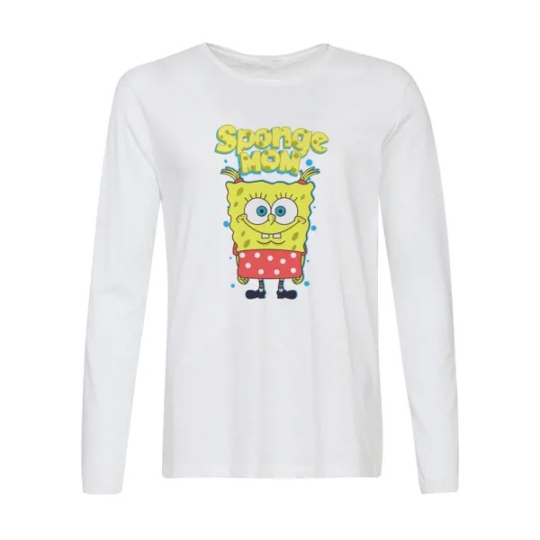 Лонгслив CoolPodarok Прикол. Семья. Sponge mom. Спэнч Боб мама