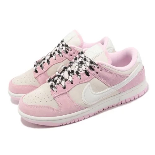Nike Wmns Dunk Low LX Suede Pink Foam Women Casual Lifestyle Shoes DV3054-600