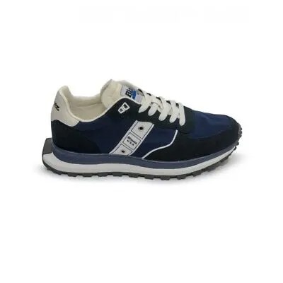 Мужская обувь BLAUER Кроссовки Кожа S3NASH01 / Nys Navy Blue E2023