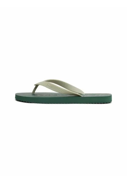 Пляжные тапочки Logo Flip-Flops Tommy Hilfiger, зеленый
