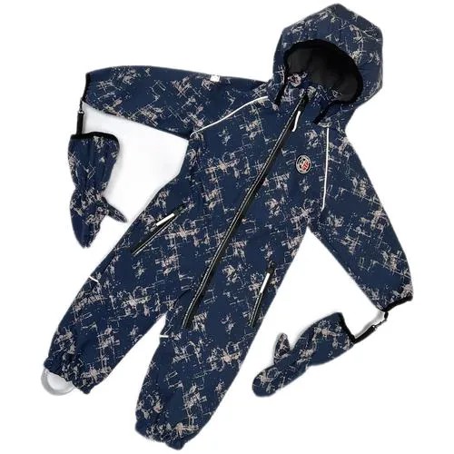 Демисезонный комбинезон Pikolino Softshell, с/о синий, 116