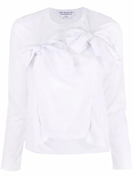 Comme Des Garçons Comme Des Garçons топ с длинными рукавами и бантами