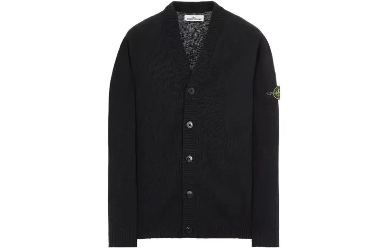STONE ISLAND Кашемировый свитер унисекс, цвет Black