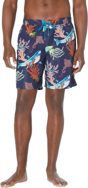 Пляжные шорты Paul Smith Shorts Long Hawaiian, темно-синий