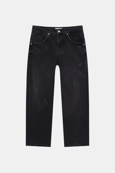 Джинсы мужские Pull&Bear PUL554422865 черные 36 EU. Доставка из-за рубежа.