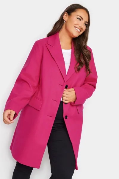 Деловое пальто миди Yours, розовый