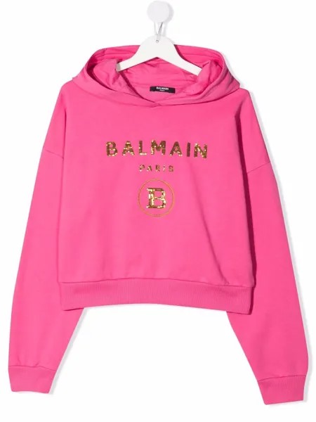 Balmain Kids худи с логотипом