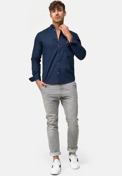 Рубашка LANGARM BRAYDEN INDICODE JEANS, цвет navy solid