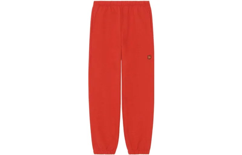 Трикотажные спортивные штаны женские красные Kenzo