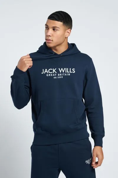 Темно-синее худи Бэтсфорд Jack Wills, синий