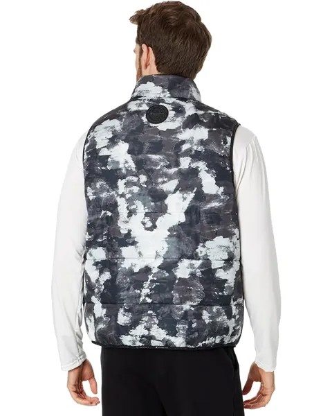 Утепленный жилет Champion All Over Print Puffer Vest, цвет Hyper Wash Black