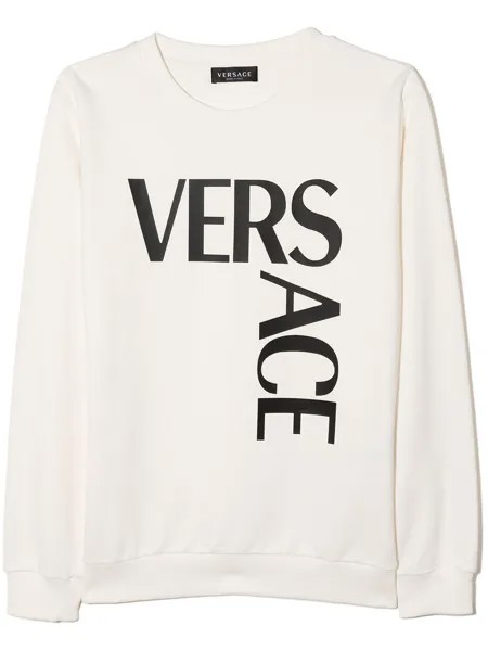 Versace Kids толстовка с логотипом