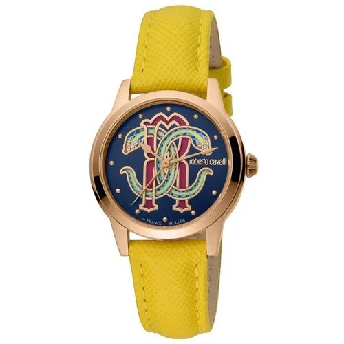 Наручные часы Roberto Cavalli by Franck Muller Logomania, желтый