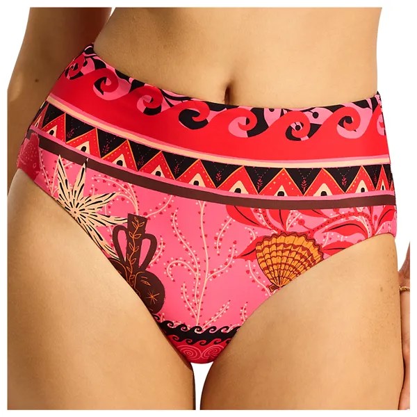 Низ бикини Seafolly Women's Atlantis High Waisted Pant, цвет Paradise Pink