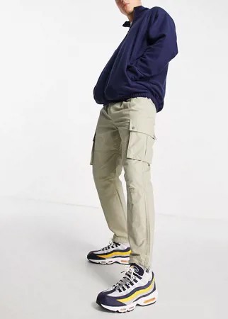 Светло-бежевые спортивные брюки карго New Look-Светло-бежевый цвет