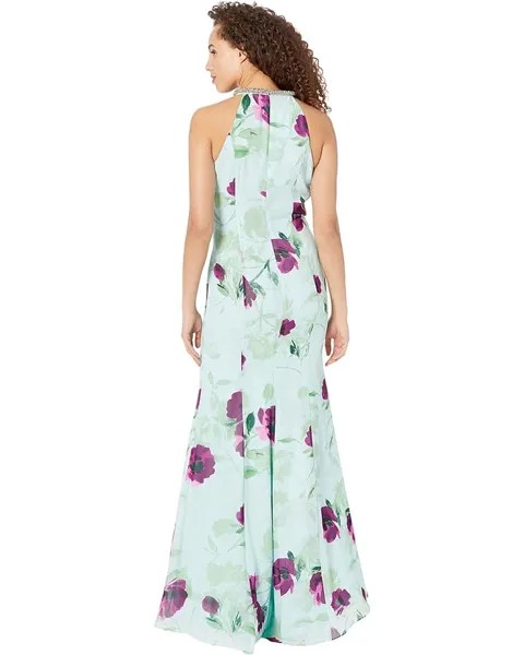 Платье Calvin Klein Floral Social Dress, цвет Seafm Multi