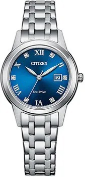 Японские наручные  женские часы Citizen FE1240-81L. Коллекция Elegance