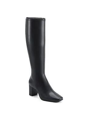 AEROSOLES Женские черные удобные ботинки на молнии Micah с квадратным носком на блочном каблуке 7,5 м