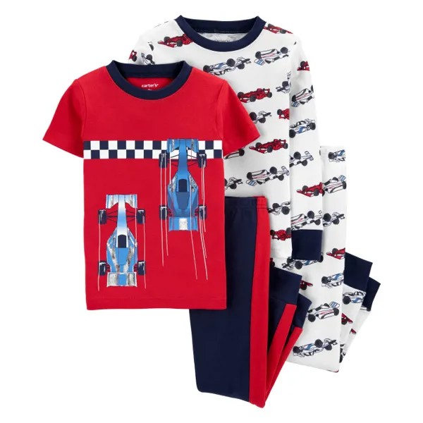 Carter's Пижама для мальчика с гоночными машинами (4 предмета) 1I555210/2I555210