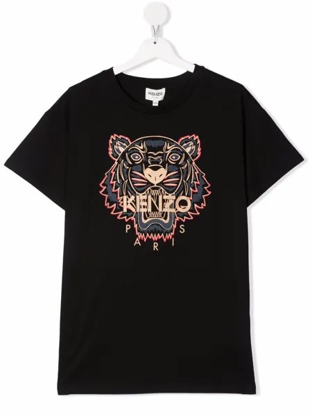 Kenzo Kids футболка с принтом