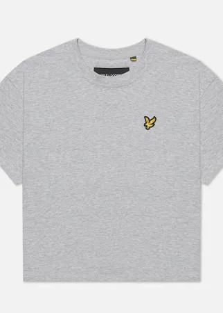 Женская футболка Lyle & Scott Cropped, цвет серый, размер L
