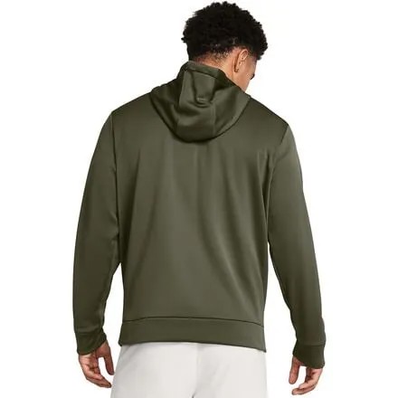 Пуловер с капюшоном Armor Fleece HD с рисунком мужской Under Armour, цвет Marine OD Green/Marine OD Green