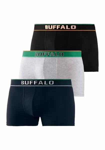 Боксеры Buffalo Boxer, пестрый серый, темно-синий, черный