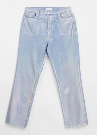 Серебристые джинсы Topshop Kort-Серебристый