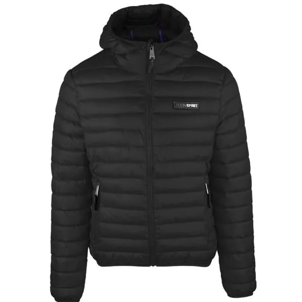 Утепленная куртка с круглым логотипом Plein Sport, черный