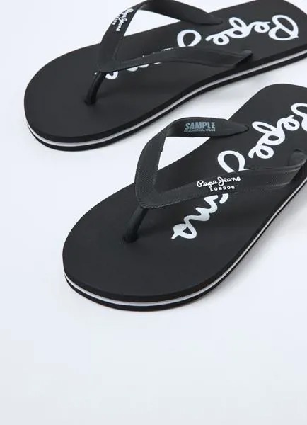 Мужские вьетнамки Pepe Jeans London (BAY BEACH BRAND M s_PMS70110), черные