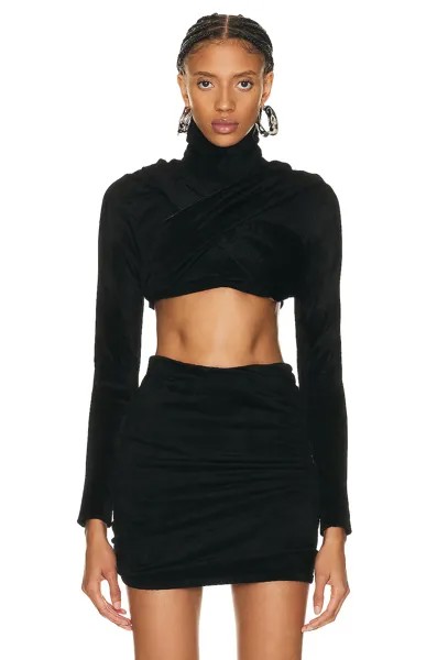 Топ Alaïa Draped, нуар