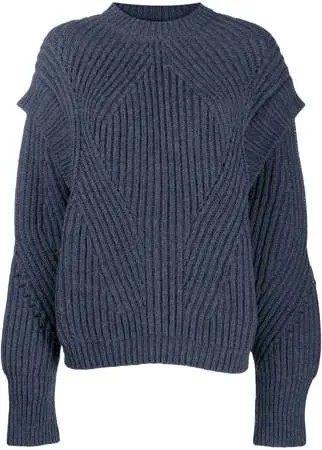 Alberta Ferretti джемпер крупной вязки в рубчик