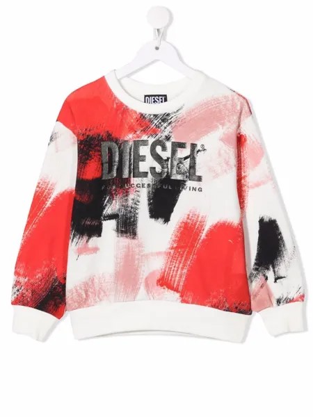Diesel Kids толстовка с логотипом