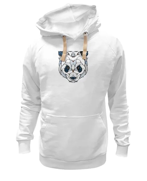 Худи Printio Панда белое 2XL