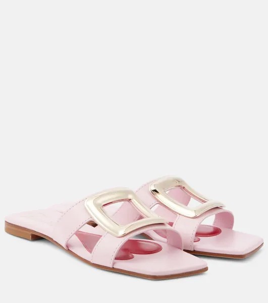 Кожаные сандалии Viv' By The Sea Roger Vivier, розовый