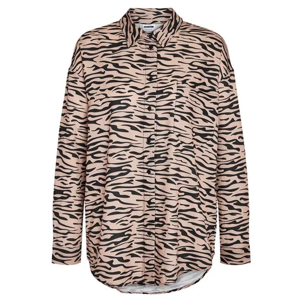 Рубашка с длинным рукавом Noisy May Ripple Oversized, коричневый